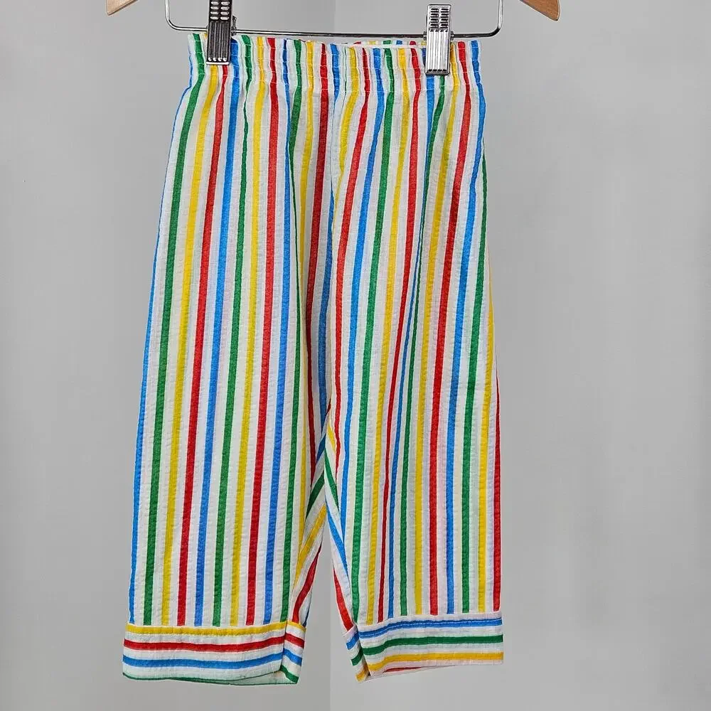 Tom N Jerry Vintage Circus Stripes Kid's‎ Toddler Pajama Set | Size 2